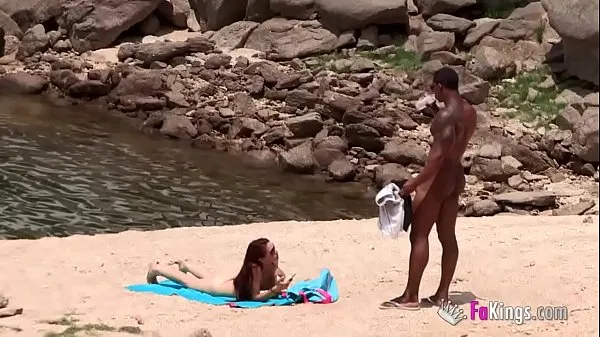 Show The massive cocked black dude picking up on the nudist beach. So easy, when you're armed with such a blunderbuss clips Movies