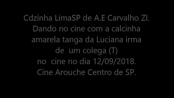 Show Cdzinha LimaSp Giving Luciana's sister's sister (T)'s yellow thong panties at cine 12092018 clips Movies