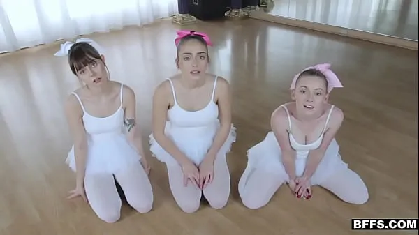 Three Gorgeous Ballerinas Stretched By Big Dick کلپس موویز دکھائیں