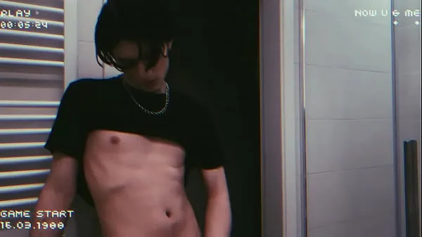 Tunjukkan young twink boy jerking in bathroom solo klip Filem