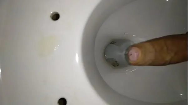 Vis cumshot toilet public klipp Filmer