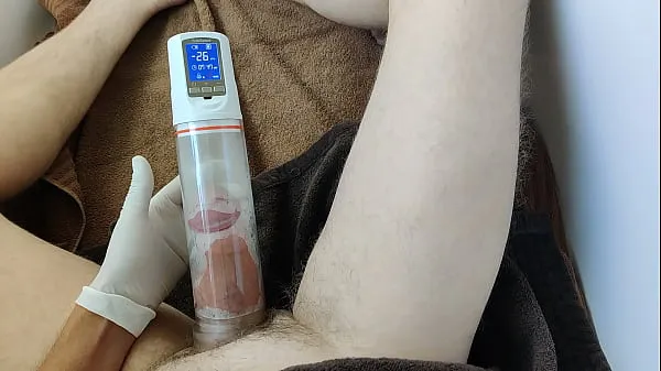 Visa Time lapse penis pump klipp filmer