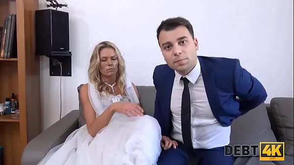 Show DEBT4k. Brazen guy fucks another mans bride as the only way to delay debt clips Movies