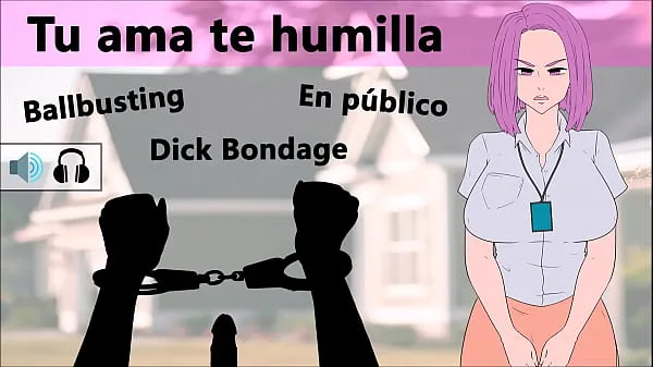 Rol JOI CBT - Tu ama te humilla en una fiesta. Audio en español Klip Filmi göster