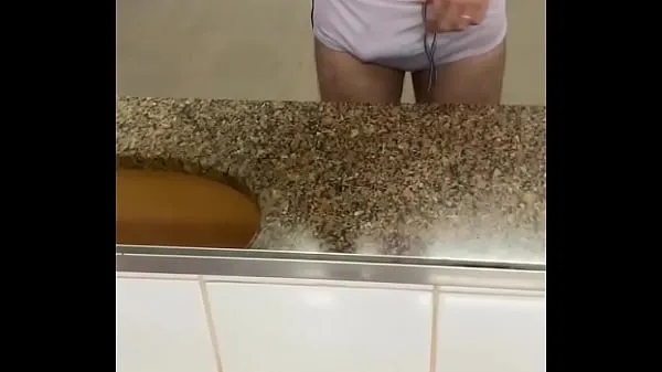 Prikaži See-through white swimwear, taking off and cumming in the bathroom posnetkov filmov